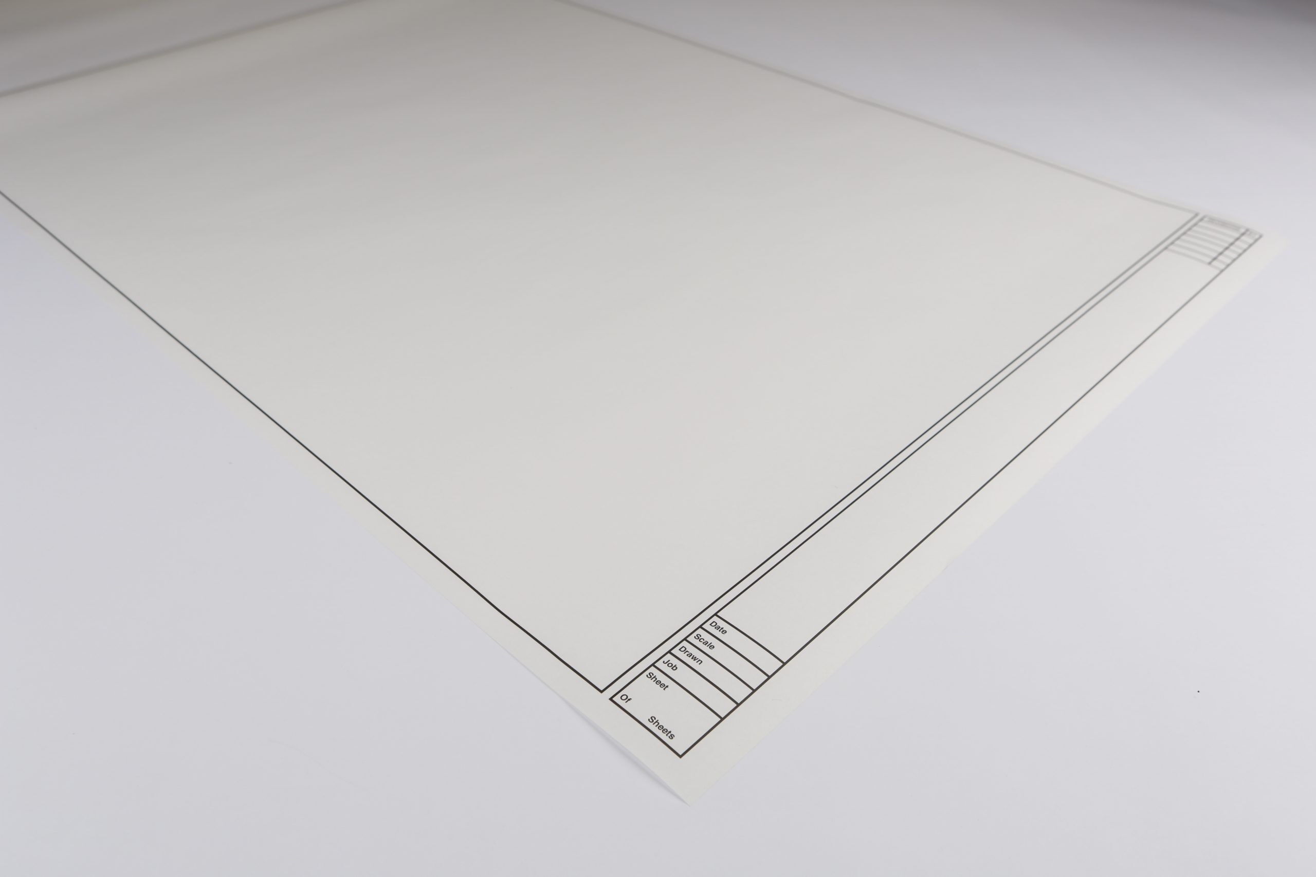 Vellum Printed Titleblock 24" x 36" (Single Sheets)